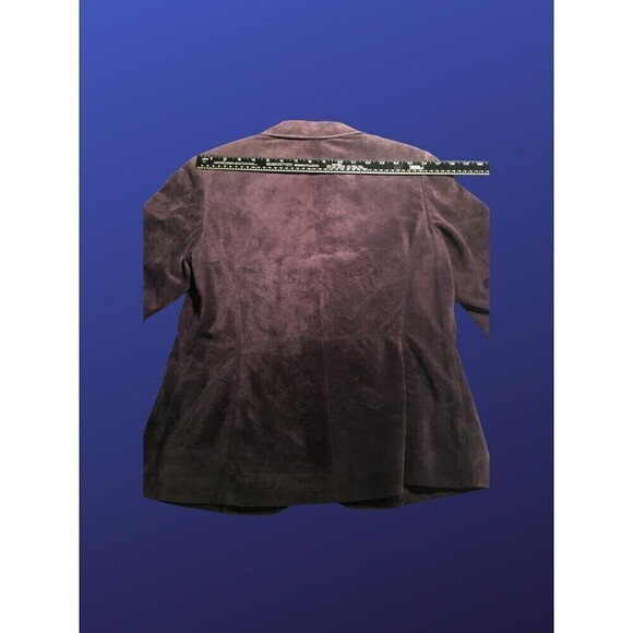 I.E. Blazer Jacket, 100% SUEDE Leather, EGGPLANT, WOMEN’S Size S, NWOT - Picture 7 of 10